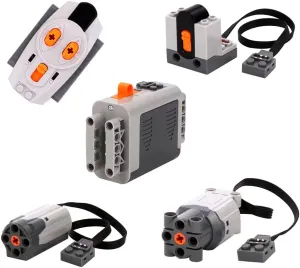 Power Functions Set MOC Parts PF Building Blocks Bricks (AA Battery Box   M Motor   L Motor   IR Remote Receiver   IR Remote Transmitter)