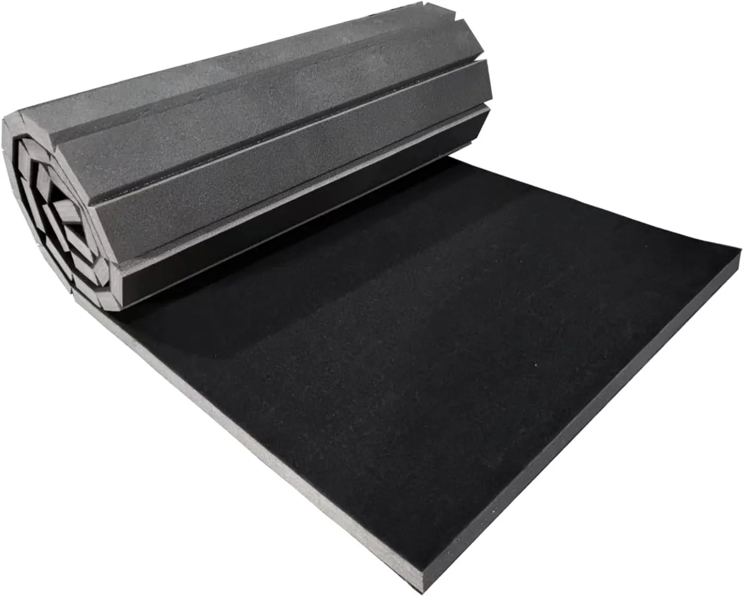 Premium Indoor Gymnastics Track Exercise Mat with Grippy Gym Carpet Top - Sturdy Foam Wrestling Mat for MMA, Cheerleading, and Fitness - Roll Out Design for Easy Setup