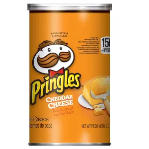Pringles Potato Crisps Chips, Cheddar Cheese 2.5oz (12 Count)