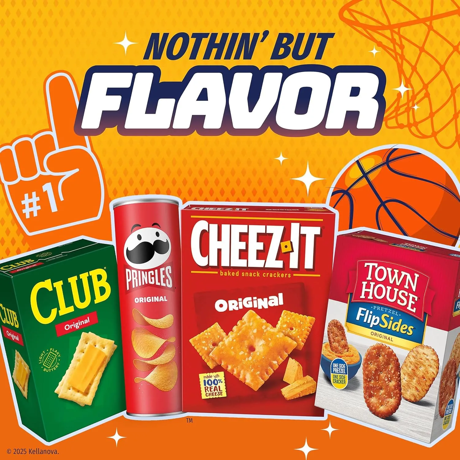 Pringles Potato Crisps Chips, Lunch Snacks, Office and Kids Snacks, Grab N' Go, Variety Pack (16 Cans)