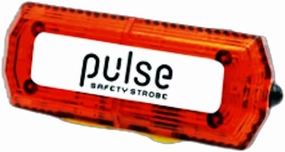Pulse USB Rechargeable Personal Safety Strobe Light Hands Free, Clip-On LED Flashlight for Industrial PPE, Mechanics, Running, Biking, Kids, Dogs Safety Light (Red)
