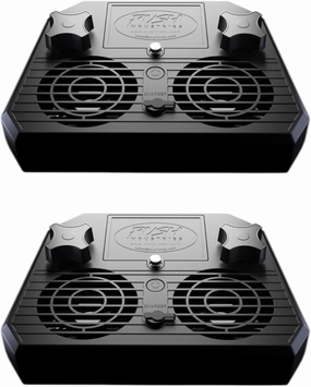 Push Industries 901.901 Vortex Kennel & Crate Fan Powered by 120V or Inc. Rechargable Battery - Multi Speed (Standard - 2 Pack)