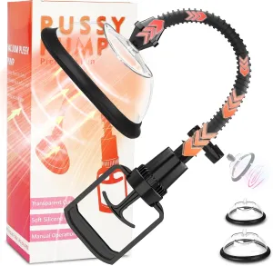Pussy Pump Sex Toys, Yeqiz Manual Vagina Clit Pump for Increasing Sensation and Enhancing Sexual Pleasure Tools for Women, Adult Games Nipple Clitoral Stimulator for Woman Couples Pleasure