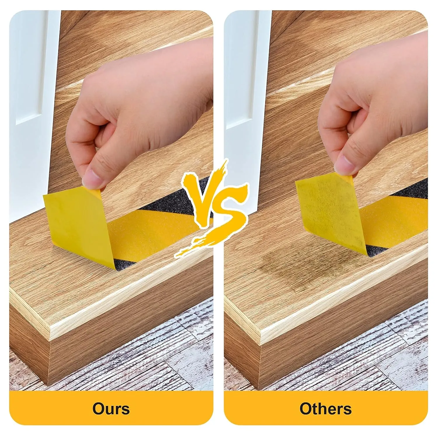 Qingluan Non Slip Tape, 2 inch x 60 feet, Non Skid Safety Tape for Steps Outdoor Waterproof, Heavy Duty Grip Tape for Concrete Floors, Yellow