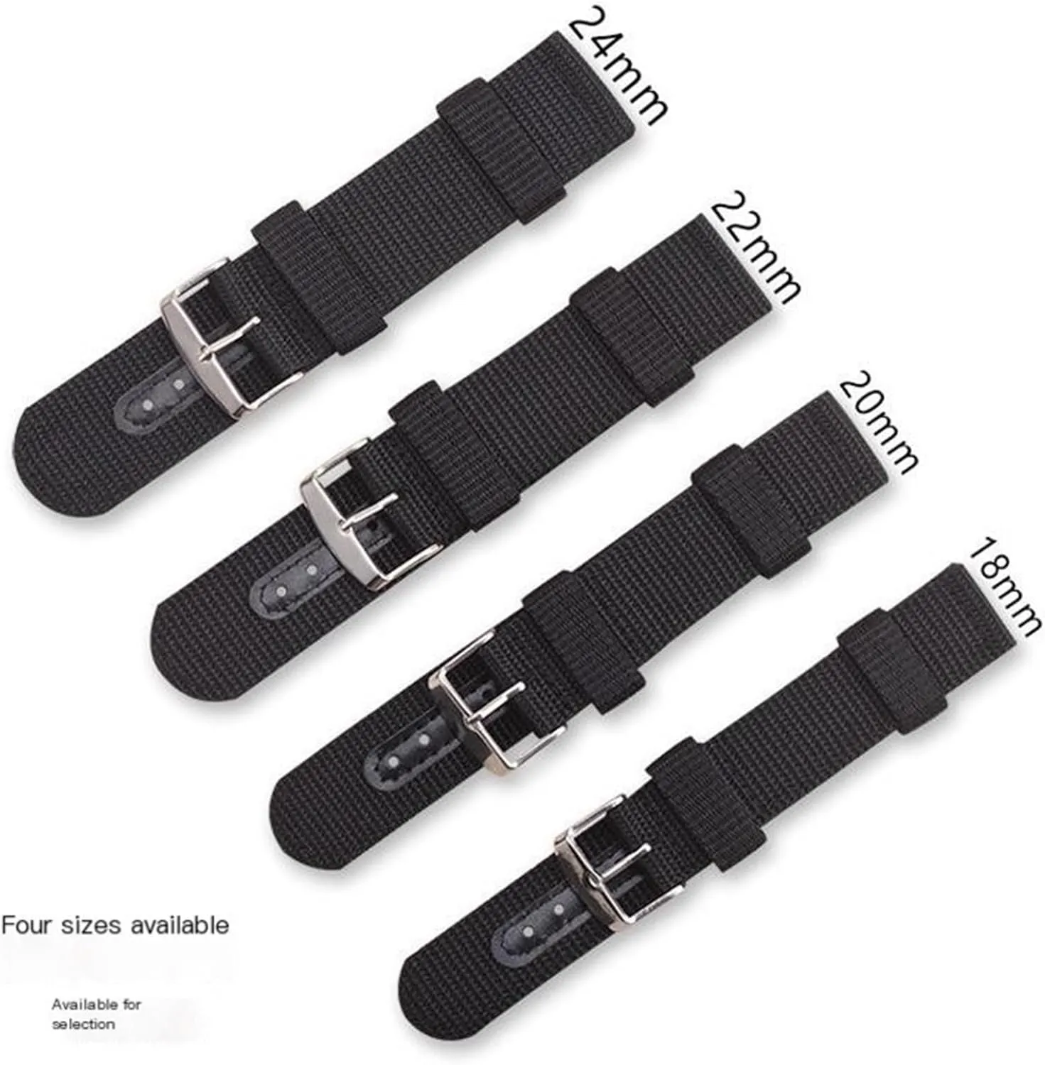 Quick Release Nylon Watch Strap 18-24mm Unisex Canvas Bracelet Smart Watch Replacement Wristband Strap