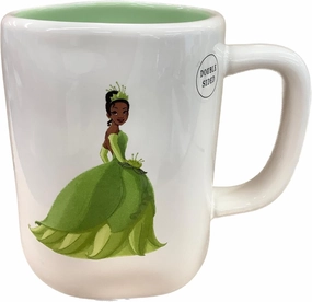 Rae Dunn x Princess Tiana Coffee Mug, Tiana Green Gown - TIANA