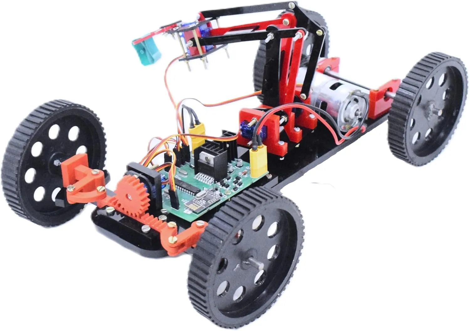 RC Car Kit with Robotic Arm, Spacerover, Educational DIY STEM Kit, 160  Parts, Learn Robotics, Coding & Mechanical Design, Interactive Block Microprocessor Coding