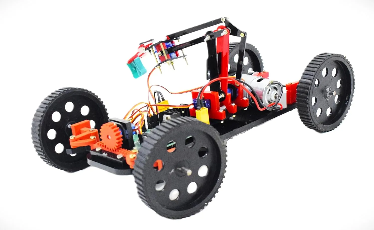 RC Car Kit with Robotic Arm, Spacerover, Educational DIY STEM Kit, 160  Parts, Learn Robotics, Coding & Mechanical Design, Interactive Block Microprocessor Coding
