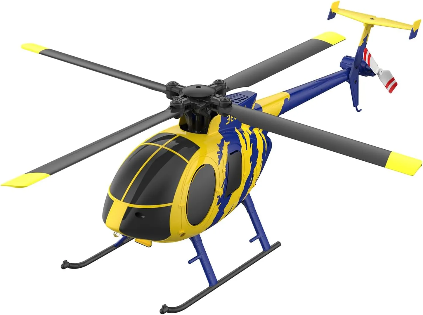 RC ERA C184 MD500 RC Helicopter for Adult, 2.4G 4CH 6-Axis No Aileron Remote Control Helicopter, Ultra-Stable Flight RC Aircraft with Optical Sensor & Upgraded Transmitter - 1 Battery