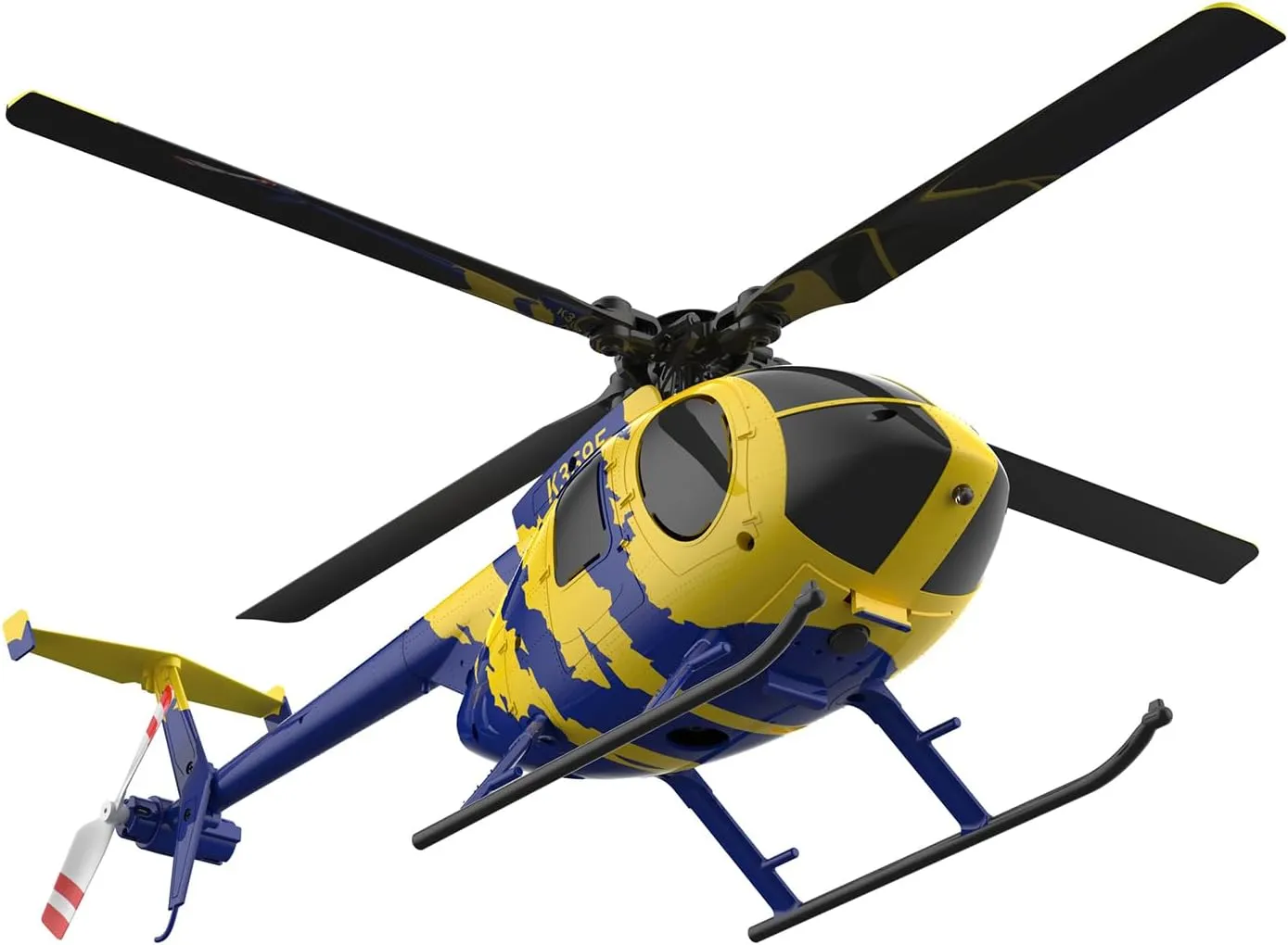 RC ERA C184 MD500 RC Helicopter for Adult, 2.4G 4CH 6-Axis No Aileron Remote Control Helicopter, Ultra-Stable Flight RC Aircraft with Optical Sensor & Upgraded Transmitter - 1 Battery