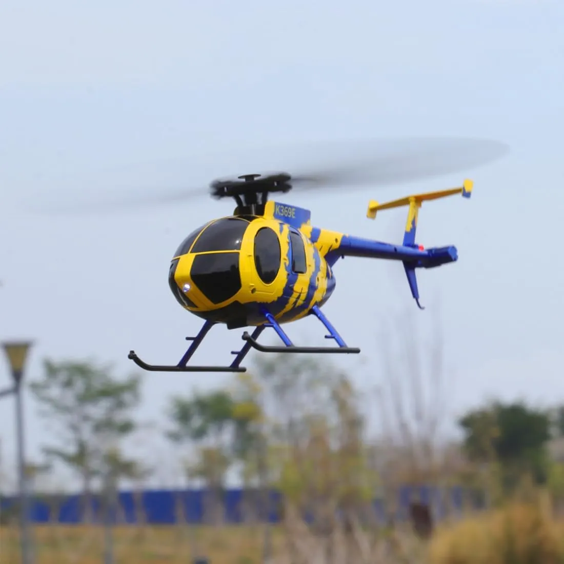 RC ERA C184 MD500 RC Helicopter for Adult, 2.4G 4CH 6-Axis No Aileron Remote Control Helicopter, Ultra-Stable Flight RC Aircraft with Optical Sensor & Upgraded Transmitter - 1 Battery