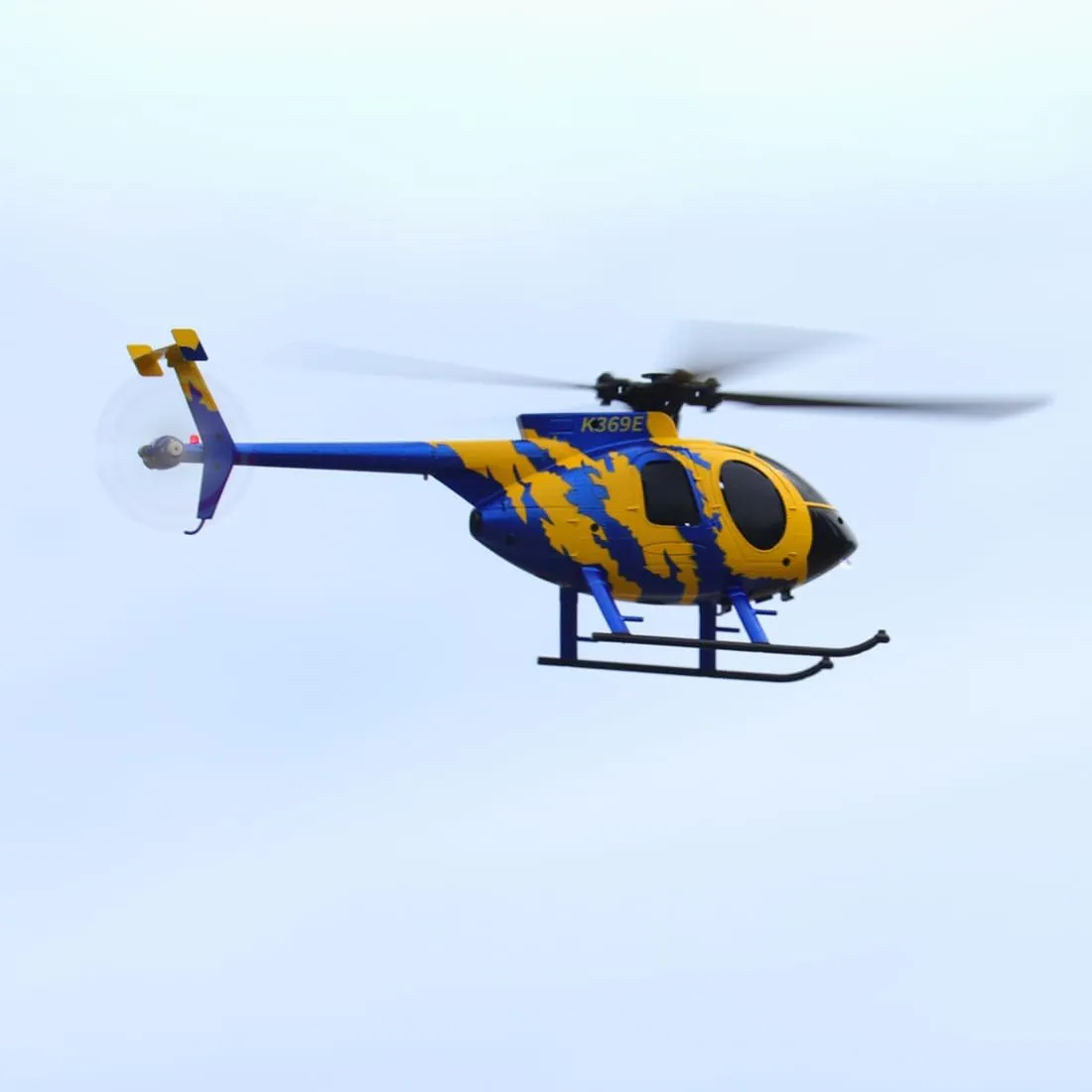 RC ERA C184 MD500 RC Helicopter for Adult, 2.4G 4CH 6-Axis No Aileron Remote Control Helicopter, Ultra-Stable Flight RC Aircraft with Optical Sensor & Upgraded Transmitter - 1 Battery