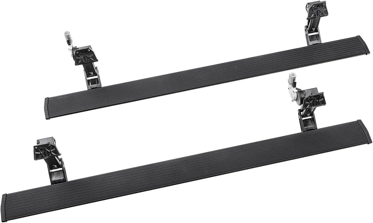 RealTruck AMP Research PowerStep Plug-N-Play Power Running Boards with LED Step Lights for 2018 - 2019 Dodge Durango - Electric Powerstep & Retractable Truck Steps