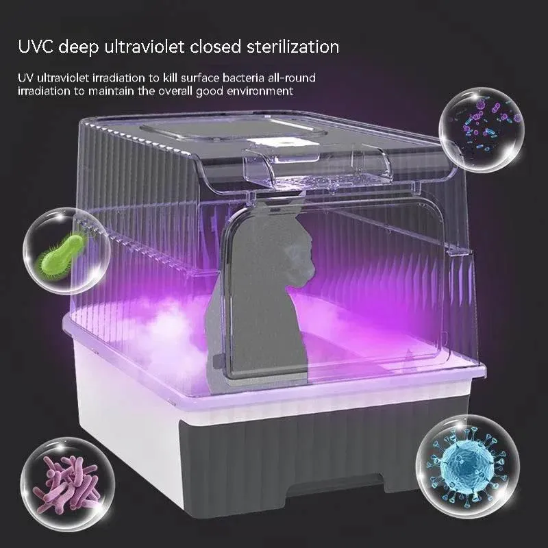 Rechargeable Cat Litter Box - Ultimate Odor Control Solution