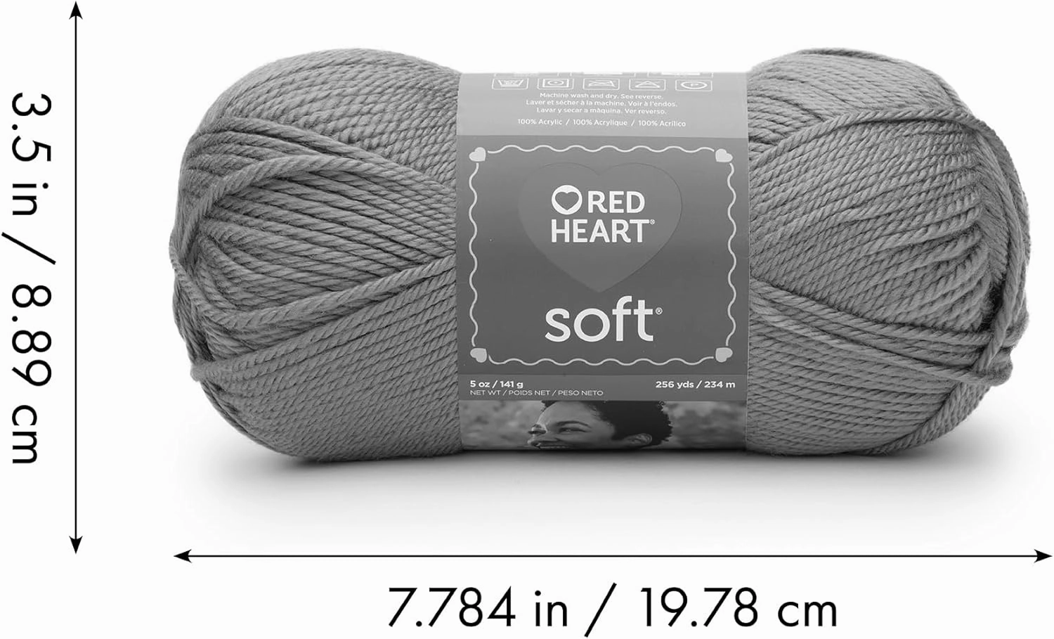 Red Heart Soft Chocolate Yarn - 3 Pack of 141g/5oz - Acrylic - 4 Medium (Worsted) - 256 Yards - Knitting/Crochet