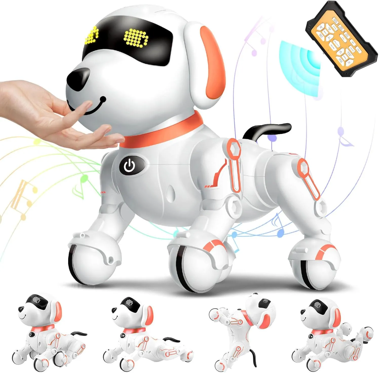 Remote Control Robot Dog Toy for Kids 5-7 Years Old, Pet Puppy Robotic Toy, Smart Robot Dog, Interactive Touch Walking Talking Toys for Boys Girls, Gifts for 3 5 6 7 8 Years Old