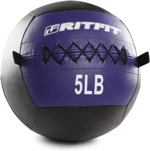 RitFit Medicine Ball / weight ball / Soft Medicine Ball / Wall Medicine Ball / Soft Wall Ball / Wall Ball set/ Medicine Balls for Exercise and Conditioning Workouts, Fitness Gym Equipment for Core Training and Cross Training (5/10/15/20/25/30 lbs)