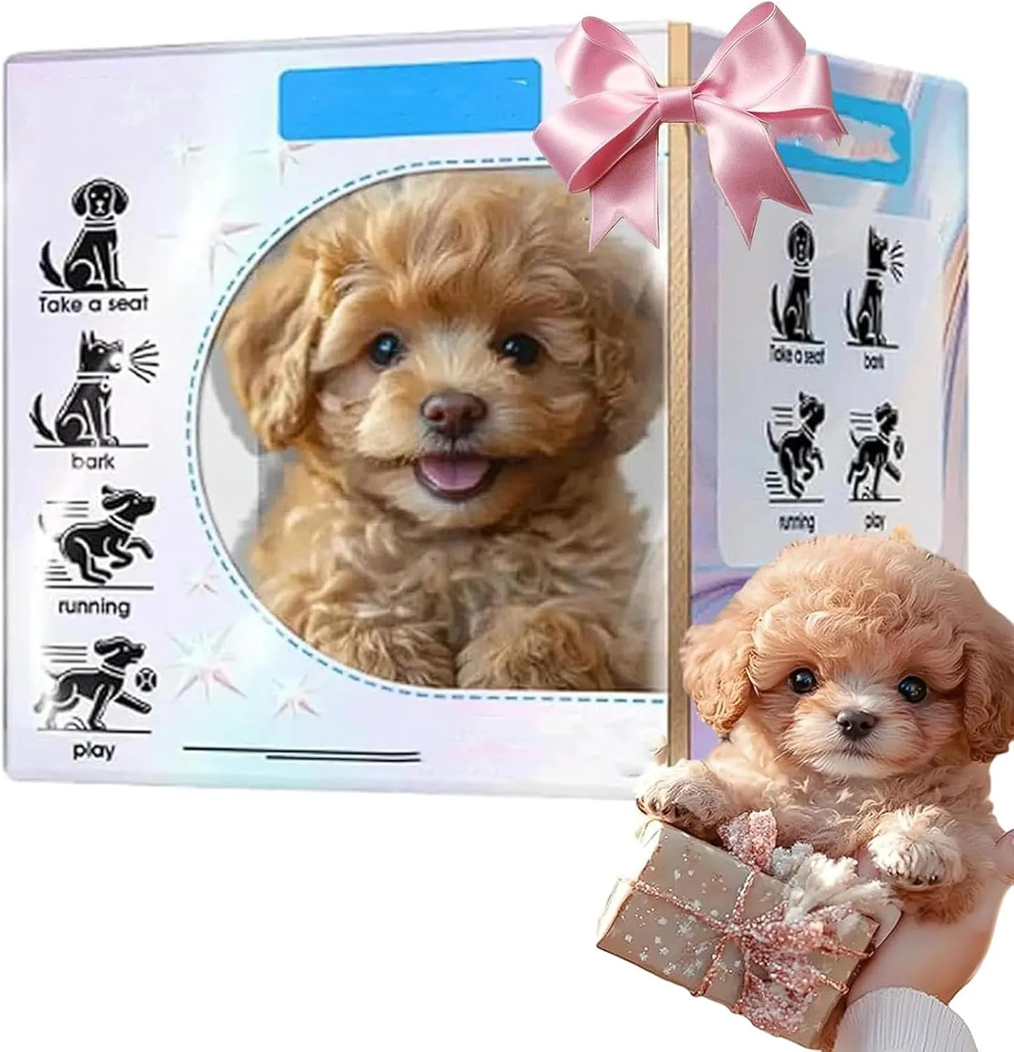 Robot Dog, Robot Puppy That Acts Like a Real Dog, Realistic Robotic AI Pet Dogs, My Realistic Nico Robots Puppy, Electronic Interactive Stuffed Dogs for Sitting, Barking, Walking and Running