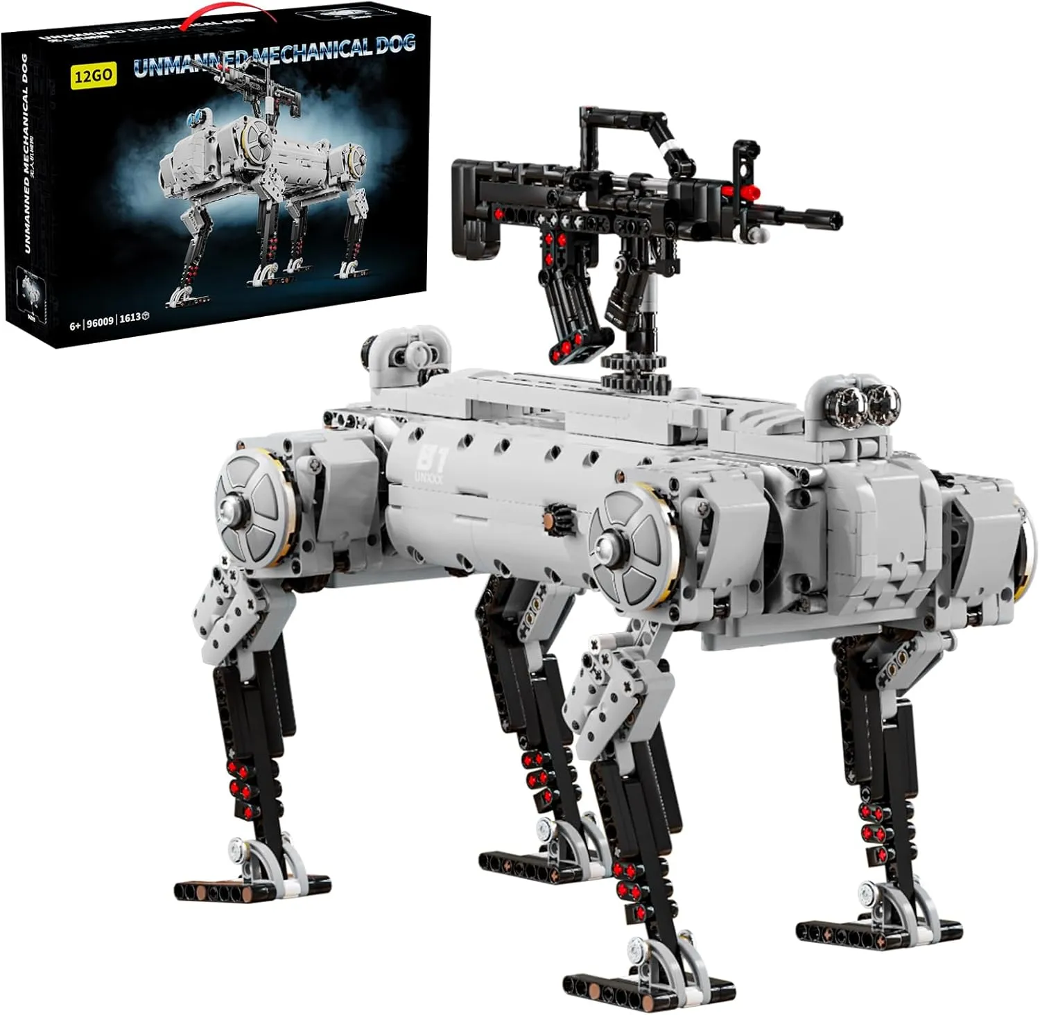 Robot Mechanical Dog Building Blocks Set,1613 Pcs Remote Controlled Robot Dog Toy Model Builidng Kit,Stem Creative Toy Gifts for Adults,Blocks Kits for Adults