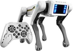 Robot Puppy,Smart Dog 25m Remote,APP/Handle Remote Control AI Mechanical Perro Robot Dog,Dance, Storytelling, Music & 25  Interactive Actions,Ideas Gift for Kids Adults