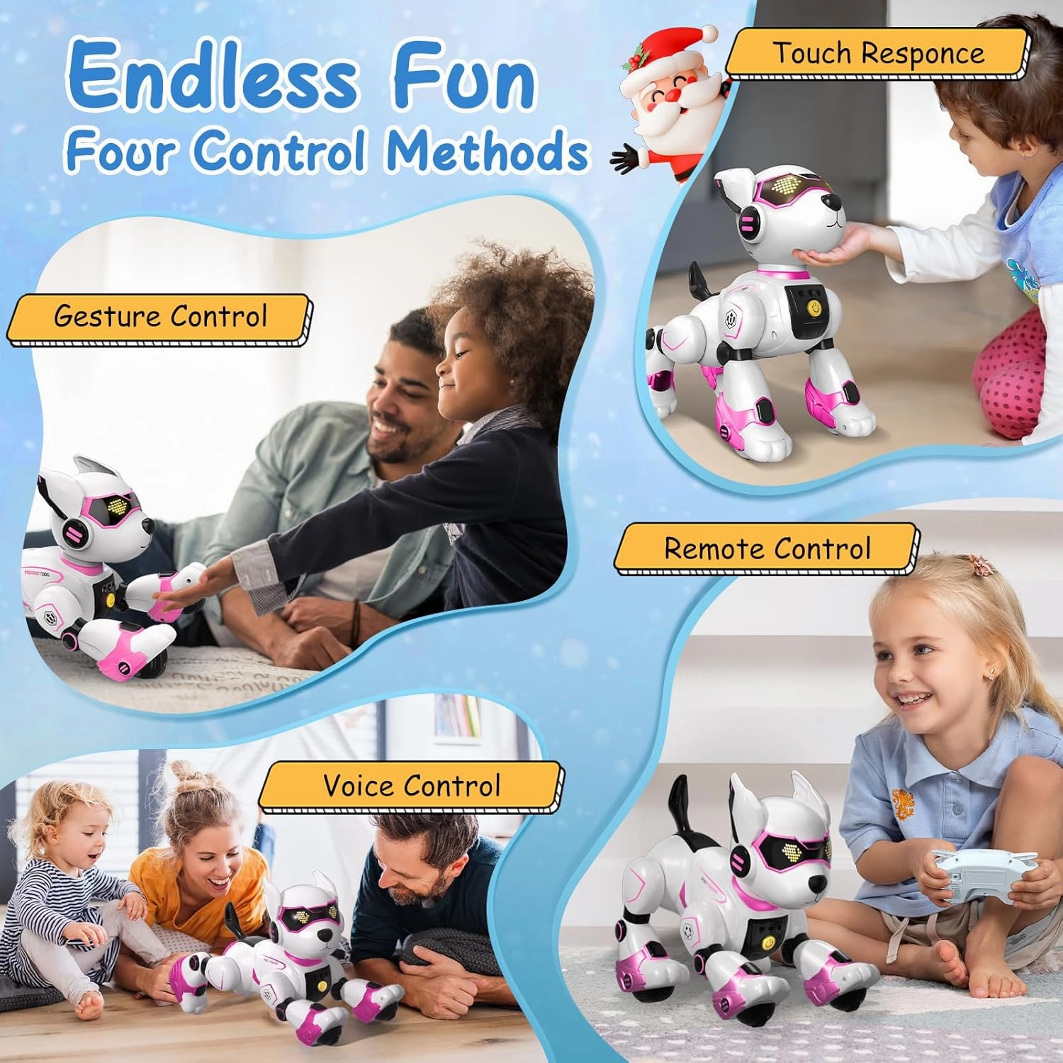 Robot Dog Toys for Kids, Remote Control Dog Robot, Voice & Touch Control, Programmable Interactive Robotic Puppy Toy, Sing, Dance, Rechargeable Robo Pet for Boys Girls Ideas