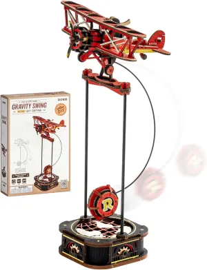 ROKR 3D Wooden Puzzles for Adults,Gravity Swing Model kit, 163Piece 3D Puzzles for Adults
