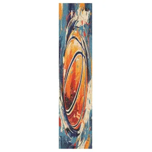 Rolling Basketball Cool Watercolor Artwork Skateboard Grip Tape Sheets Creative Longboard Waterproof Griptapes for Youth Boys Girls Kids Men No Bubble Free Easy to Apply(1Pcs)