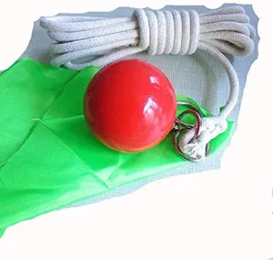 Rubber Exercise Ball Soft Martial Arts Meteor Hammer Fitness Equipment Weight Throw Practice With Rope Dart