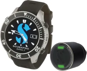 SCUBAPRO G3 Wrist Scuba Dive Computer with Transmitter Smart   Pro with Bluetooth® and Watch-Style Color Display, Includes Case, Silicone Arm Strap, USB Cable, Charging Dongle and Lanyard