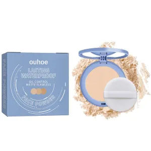 Setting Powder, Light and Delicate Powder Is Not Afraid of Oily Shine, Waterproof and Sweat-Proof, Create a Real and Natural Look, A Lightweight and Portable Makeup Tool (Classic Ivory, #1)
