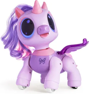 SGILE Unicorn Toy for Girls Robot Pet for Kids Age 3 4 5 6 7 8 Years with Music Dance Walk and Interactive Gesture Sense Program Treats, Preschool STEM Learning Remote Control Toy for Toddler Purple