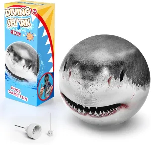 Shark Diving Ball Pool Toys for Kids Pool Games Swimming Sports Water Ball for Kids Adults Family 6 inch
