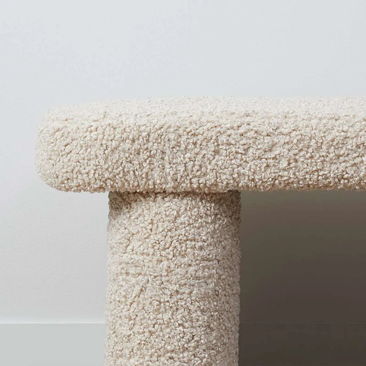 Shea Sherpa Bench Seat - Beige