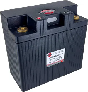 Shorai LFX Lithium-iron Battery w/BMS, LFX36A3-BS12, 12.0Ah 13.2V,158.4 WHr, "A" Type, Case 3