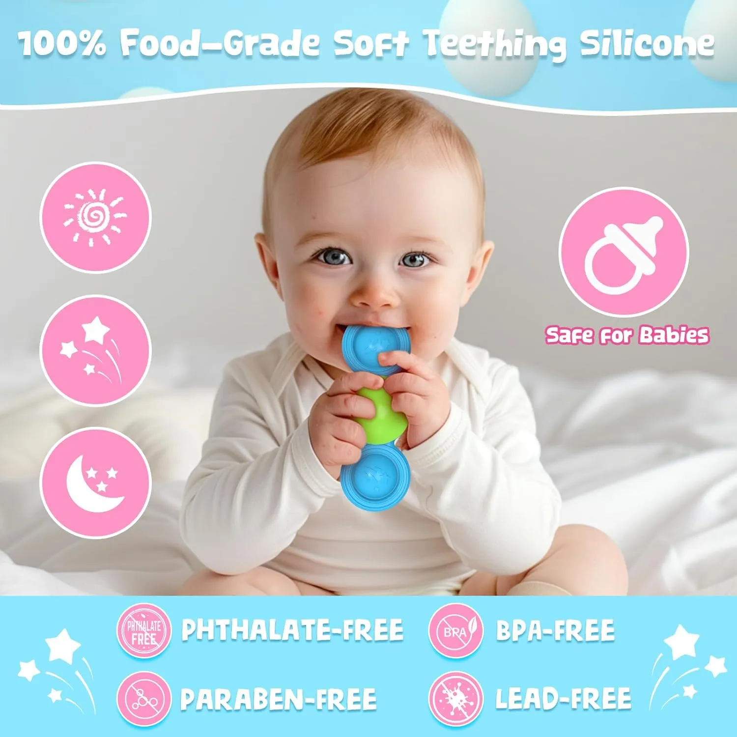 Silicone Suction Cup Spinner Baby Bath Toys for 1 Year Old Boy Girl Gifts,No Hole Stackable Baby Bath Toy 10-18 Month Toddler Sensory Spinner Travel Toys Kids High Chair Toy