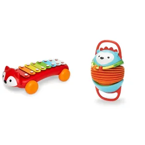Skip Hop Baby Xylophone Fox and Accordian Hedgehog Musical Toys