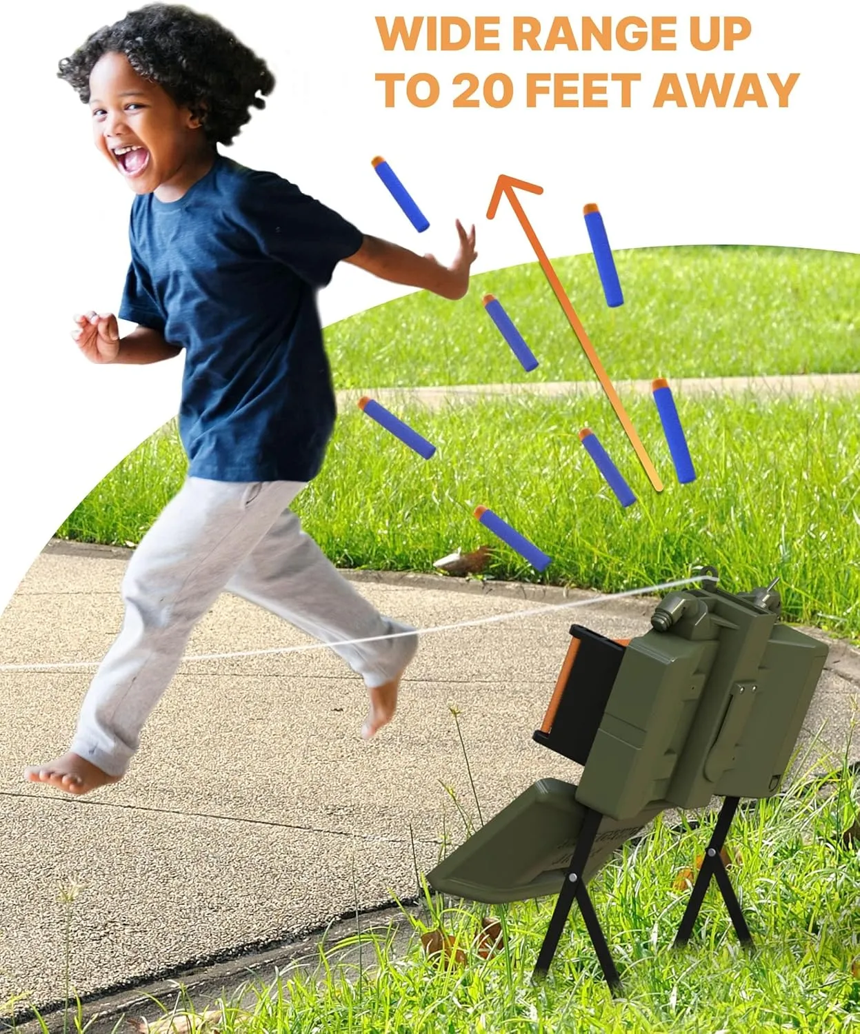 Skywin Toy Action Set for Play Games – Remote Control Included, Compatible with Foam Blasters (Green)
