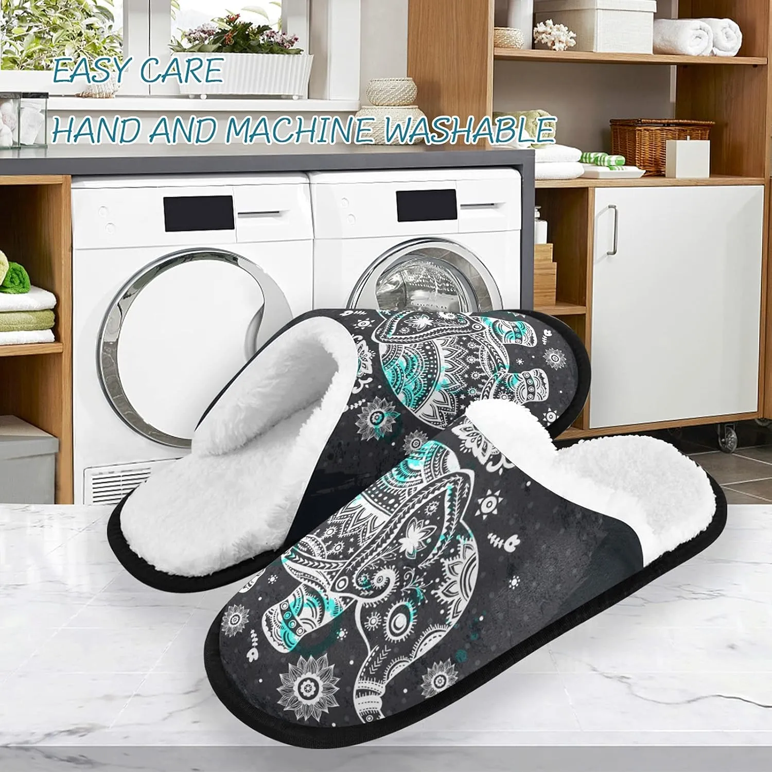 Slippers Soft Memory Foam Non-Slip Indoor House Slippers Home Shoes For Bedroom Hotel Travel Spa