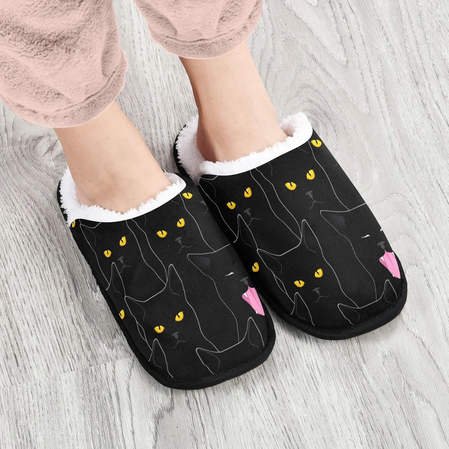 Slippers Soft Memory Foam Non-Slip Indoor House Slippers Home Shoes For Bedroom Hotel Travel Spa