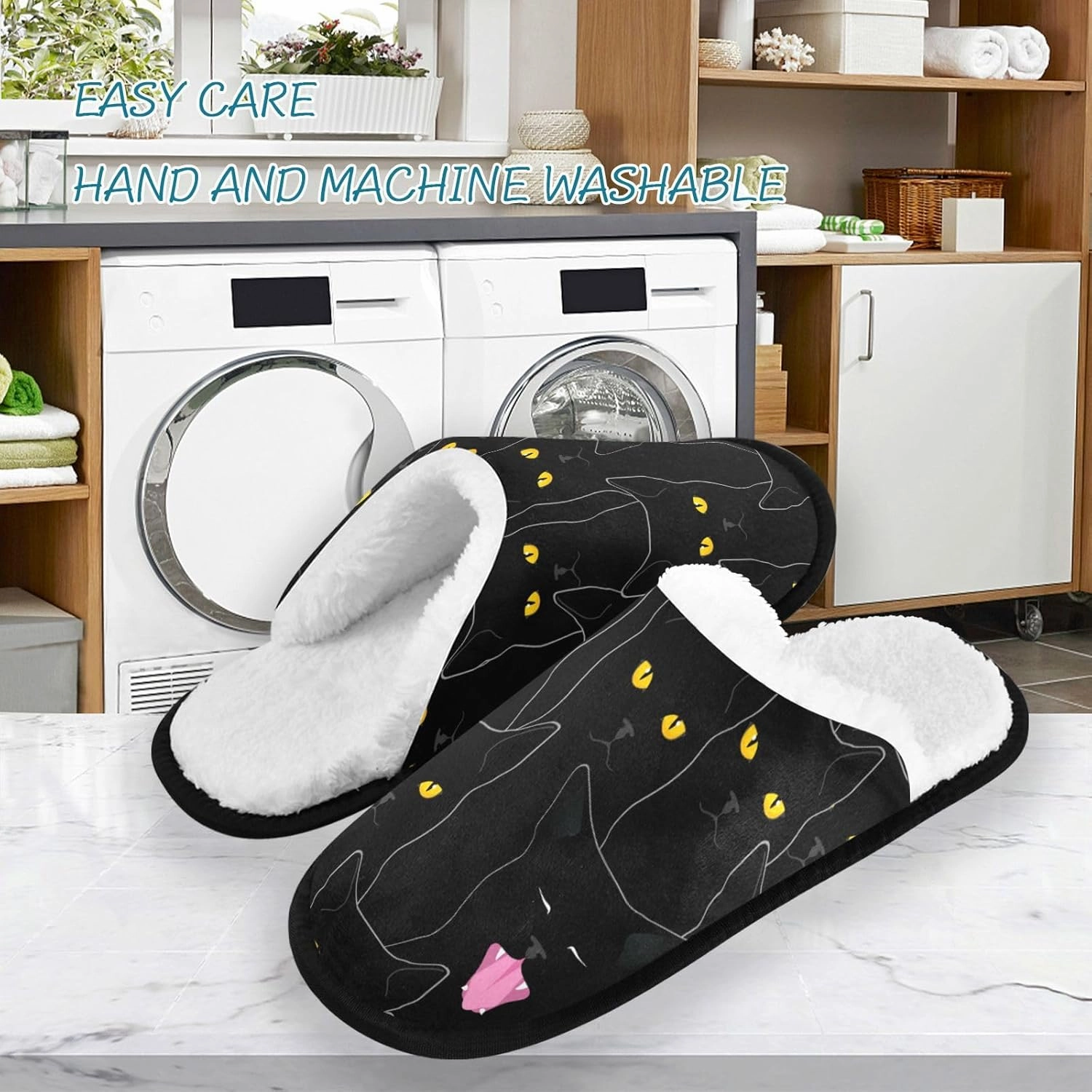 Slippers Soft Memory Foam Non-Slip Indoor House Slippers Home Shoes For Bedroom Hotel Travel Spa
