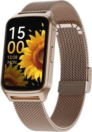 Smart Watch Health Fitness Tracker with 24/7 Heart Rate, Blood Oxygen Sleep Monitor,Step Calorie Counter Pedometer (Gold)