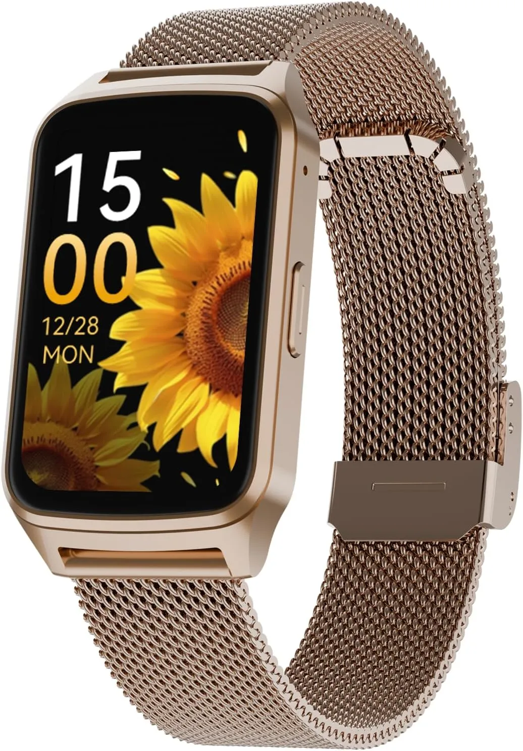 Smart Watch Health Fitness Tracker with 24/7 Heart Rate, Blood Oxygen Sleep Monitor,Step Calorie Counter Pedometer (Gold)