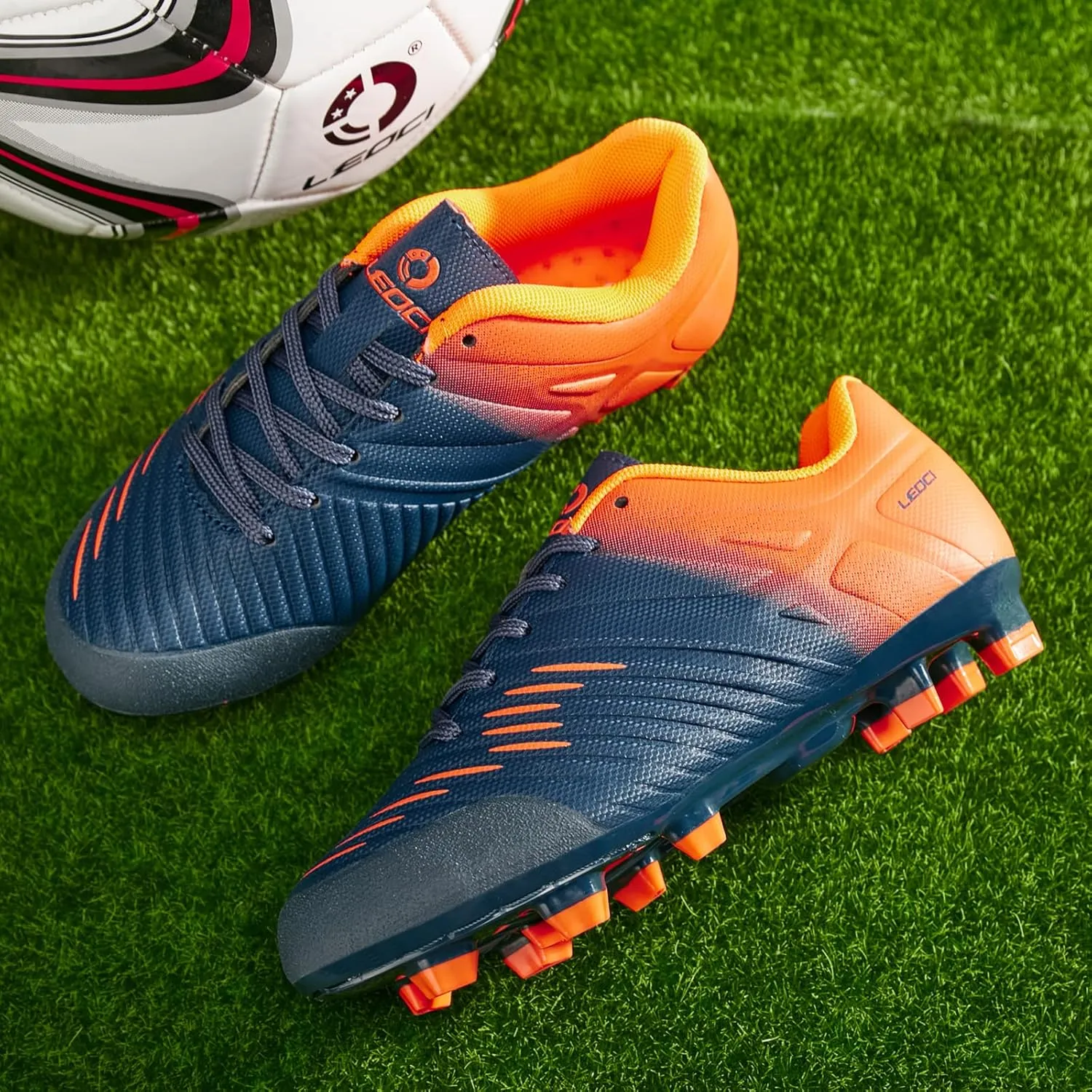 Soccer Shoes for Boys Pink Soccer Cleats Breathable Athletic Toddler Black Football Boots for Outdoor Indoor Soccer Shoes for Girls AG/FG
