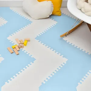 Soft Non-Toxic Baby Play Mat | Toddler Playmat | 72 Pcs 51.2 in x 64 in | Colorful Jigsaw Puzzle PlayMatFoam Floor Mats for Kids & Babies | EVA Foam Interlocking Tiles for Gym, Nursery, Playroom