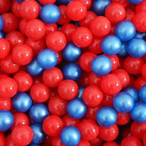 Soft Play Ball Pit Balls - Crush Proof Plastic Balls for Ball Pit Pack of 100pcs Set for Toddlers Ball Pool Playtent Tunnels with Reusable Storage Bag - 2.16 Inch
