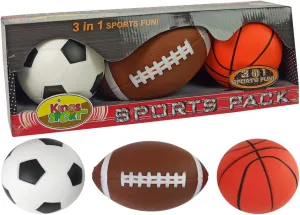 Soft Sports Ball Set 3-in-1 Football Basketball