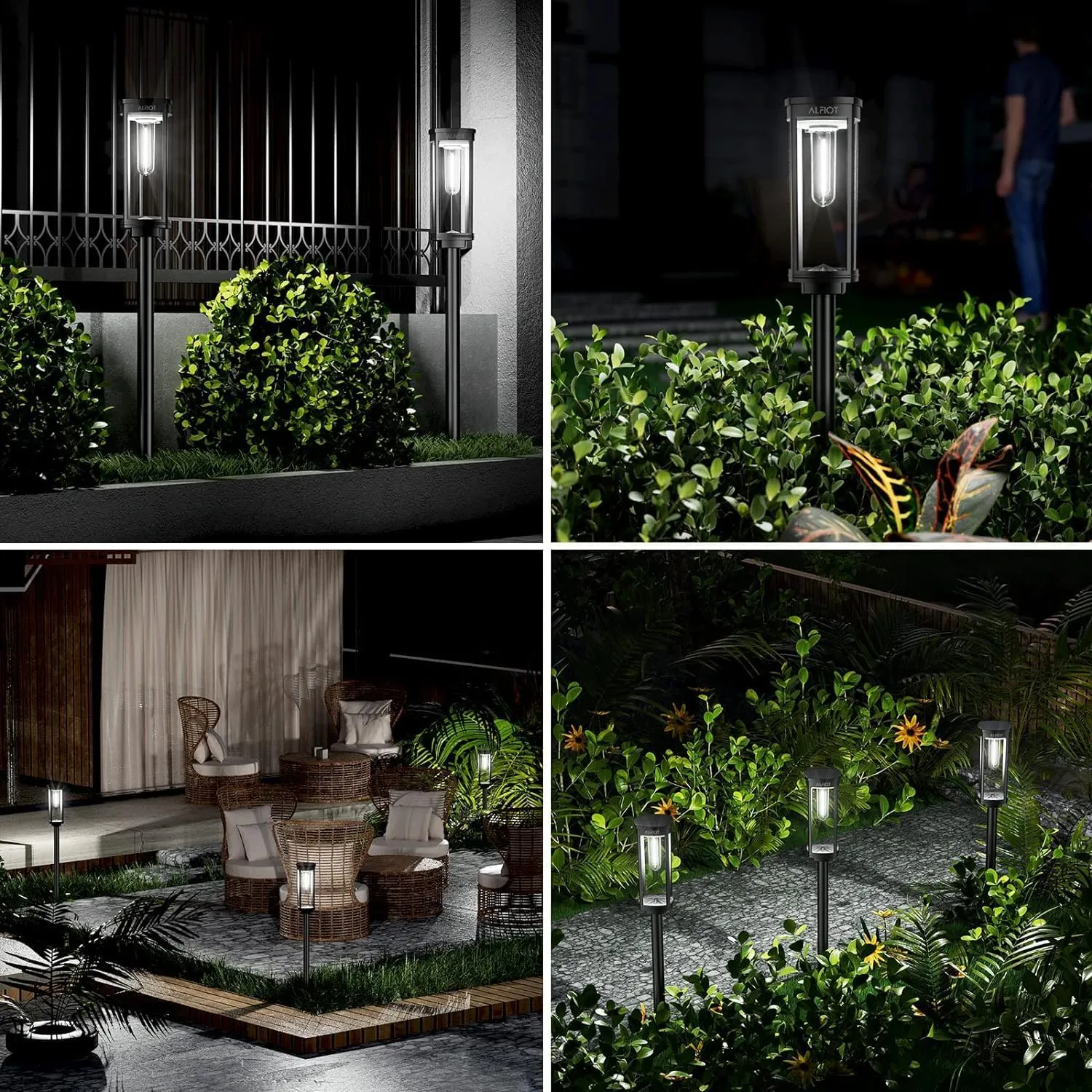 Solar Pathway Lights Outdoor Powered Waterproof 8 Pack Upgraded Solar Walkway Landscape Lighting Outside Driveway Light,Auto Dusk to Dawn On/Off for Yard Lawn Patio Decor (Cool White)