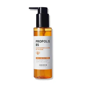SOME BY MI Propolis B5 Glow Barrier Calming Oil To Foam - 4.05Oz, 120ml - Daily Face Korean Cleansing Oil and Foam Made from Panthenol - All in One Face Wash for Sensitive Skin - Korean Skin Care