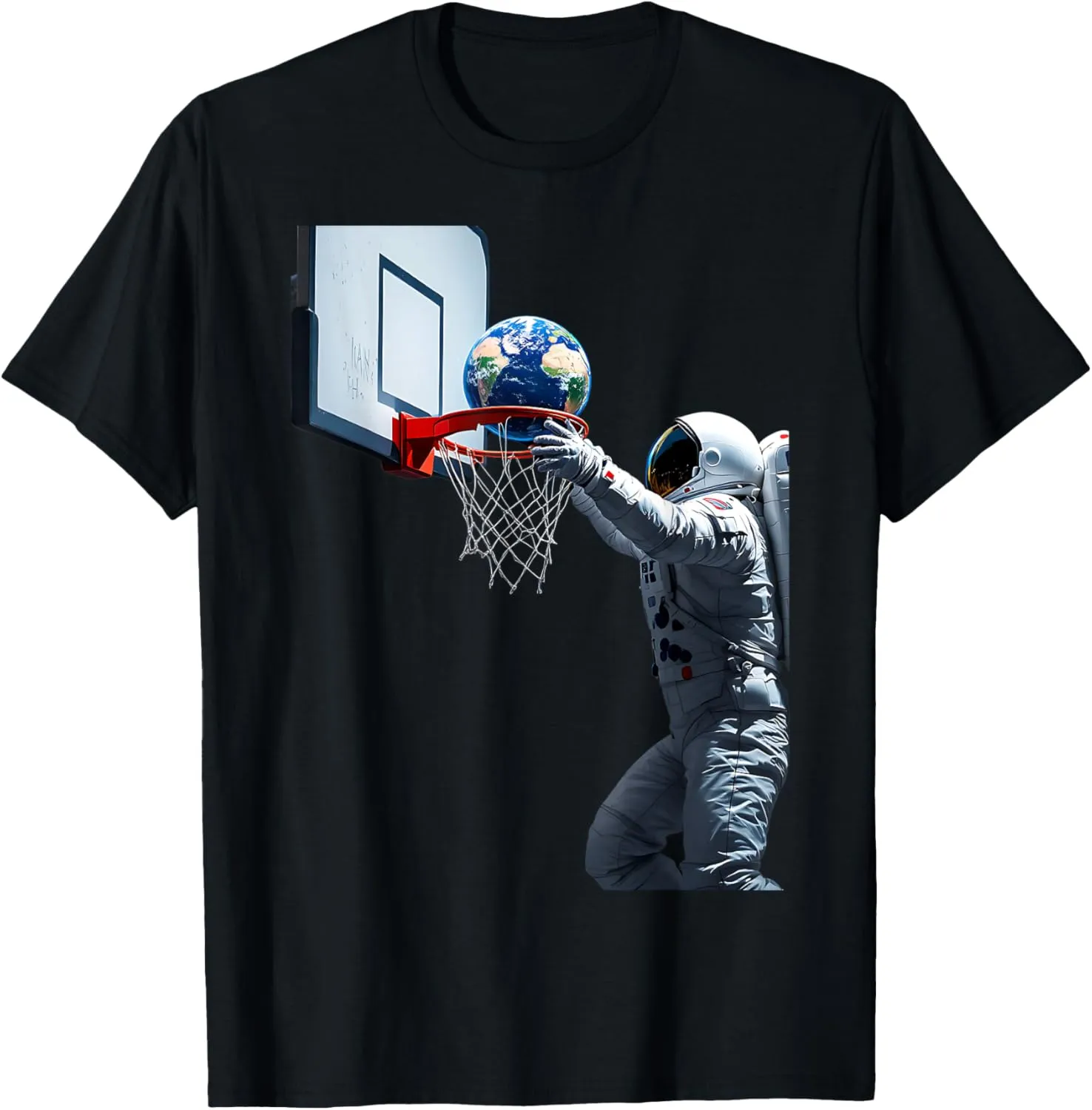 Space Dunk Astronaut Basketball Adventure Earth Lovers T-Shirt