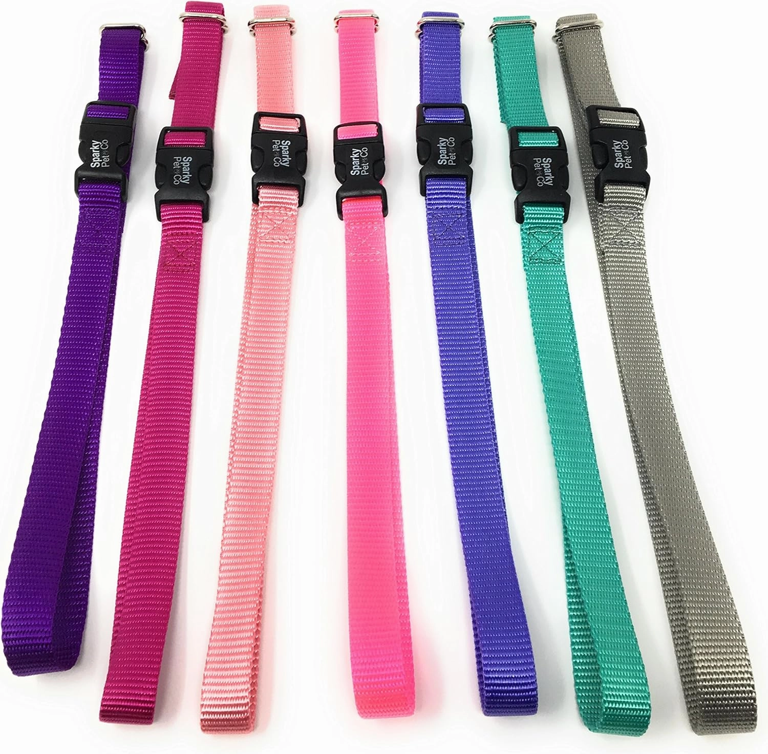 Sparky PetCo 3/4" Solid Nylon Compatible with Petsafe Replacement Strap Compatible with Petsafe Bark Collars-PBC00-13974, PBC00-13935, PBC00-12789, PUSB-300 (Black) (Neon Pink)